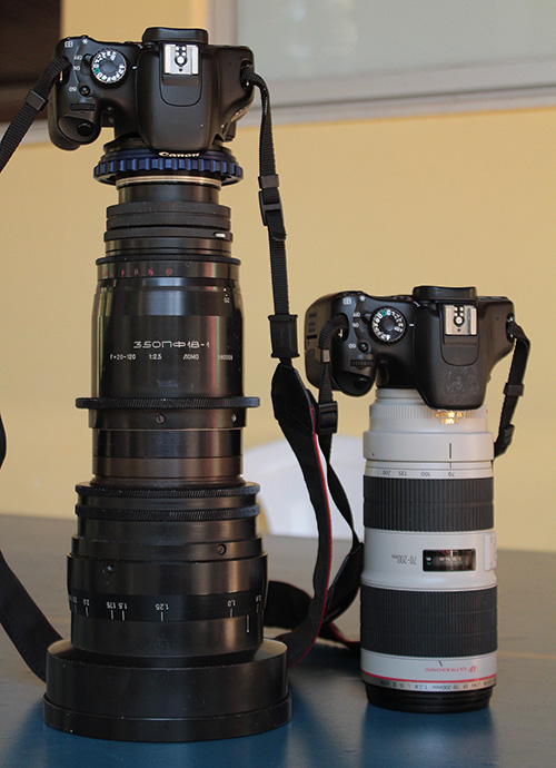 LOMO 35OFP18-1 vs Canon 70-200mm